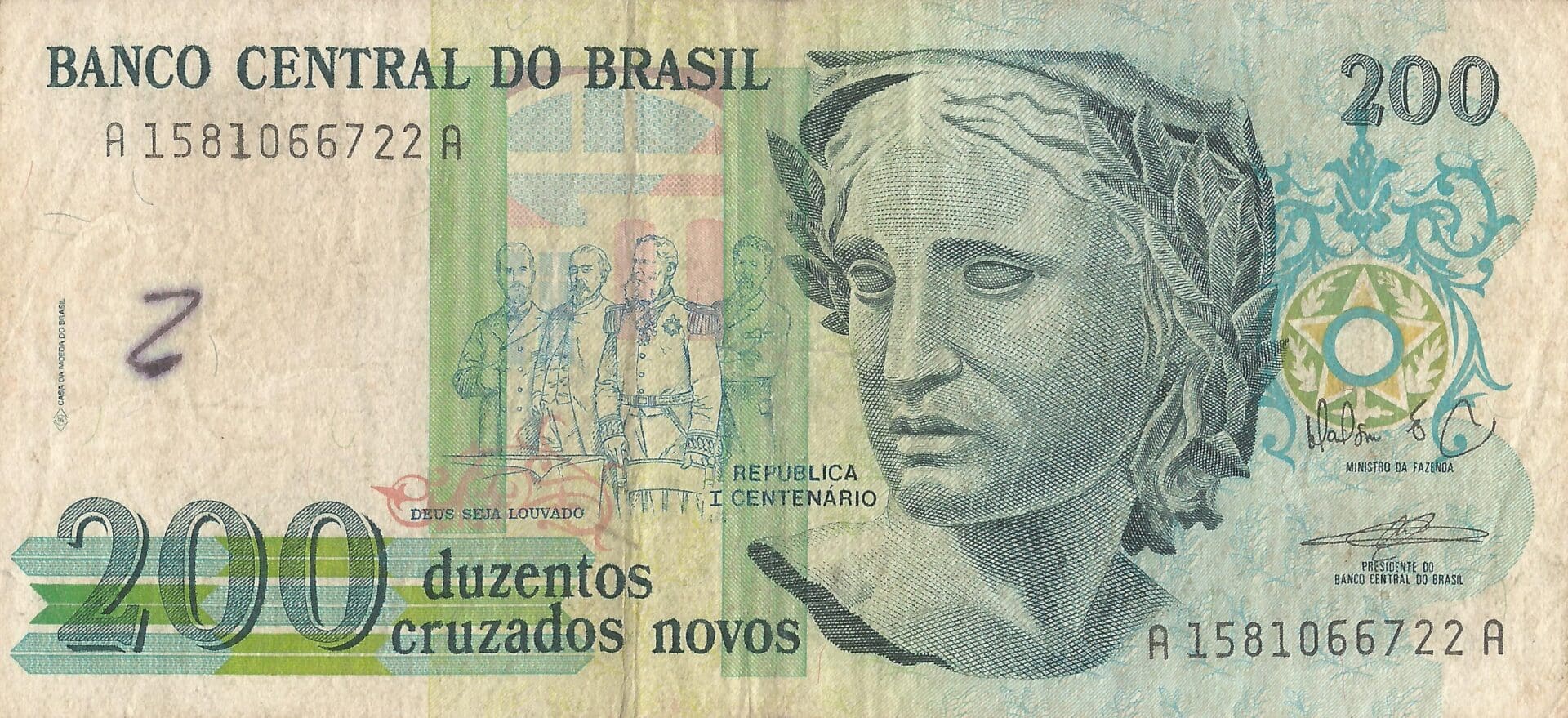 Brasil 147 Pick 221a Anverso