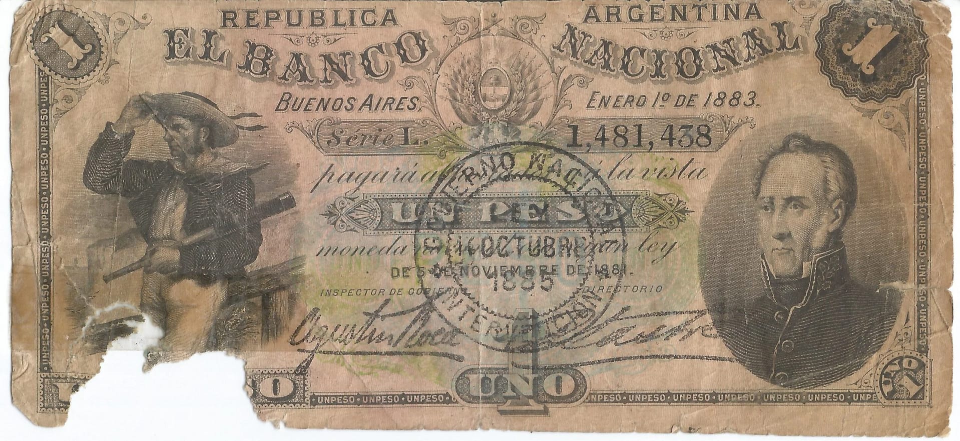 1-Ediciones Especiales Regionales y de Bancos Privados (1841-1904) 11 Pick S704 Anverso scaled jpg