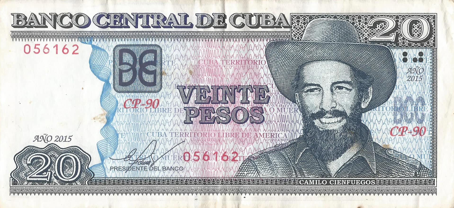 Pesos Cubanos 45 Pick 122j Anverso scaled e1683942824356