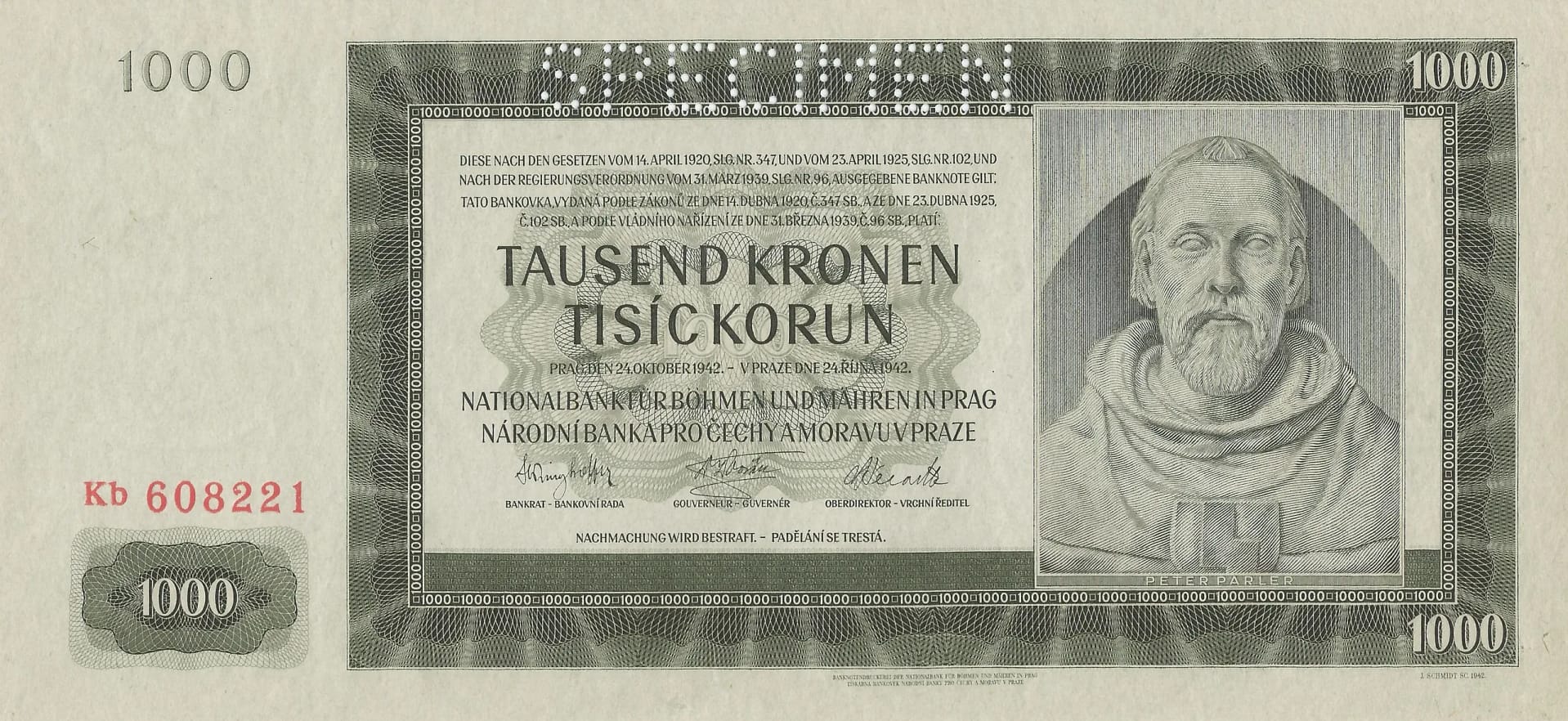 Bohemia y Moravia 17 Pick 15S Anverso scaled e1687645369764