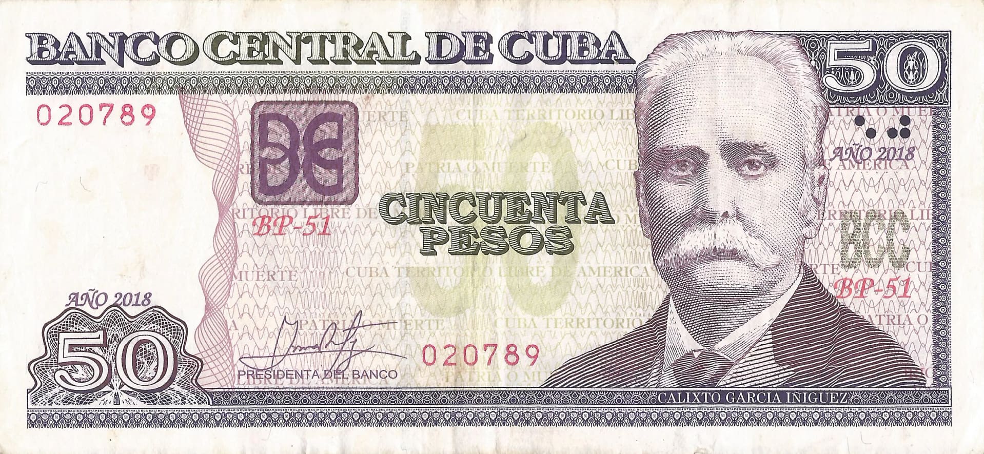 Pesos Cubanos 47 Pick 123n Anverso scaled