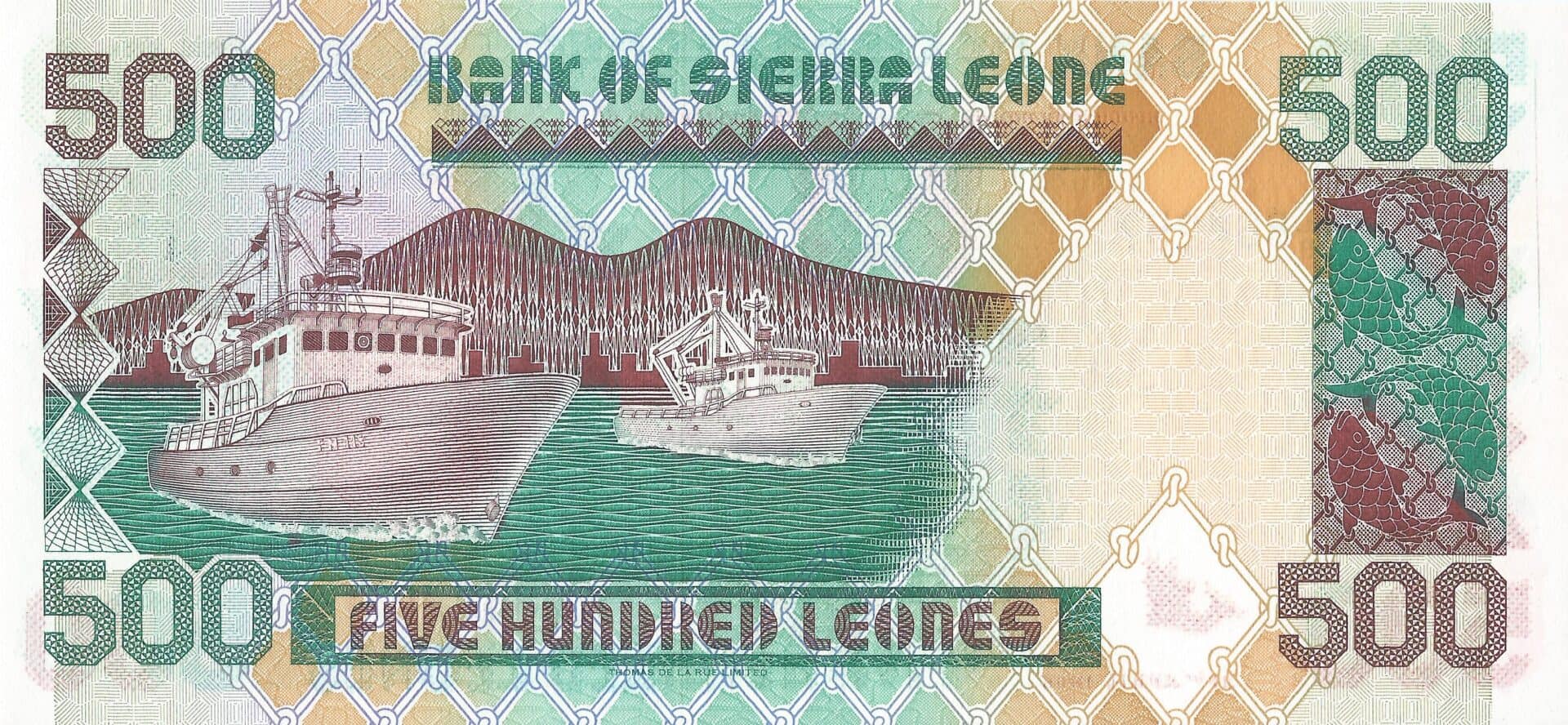 Sierra Leona 10 Pick 23a Reverso