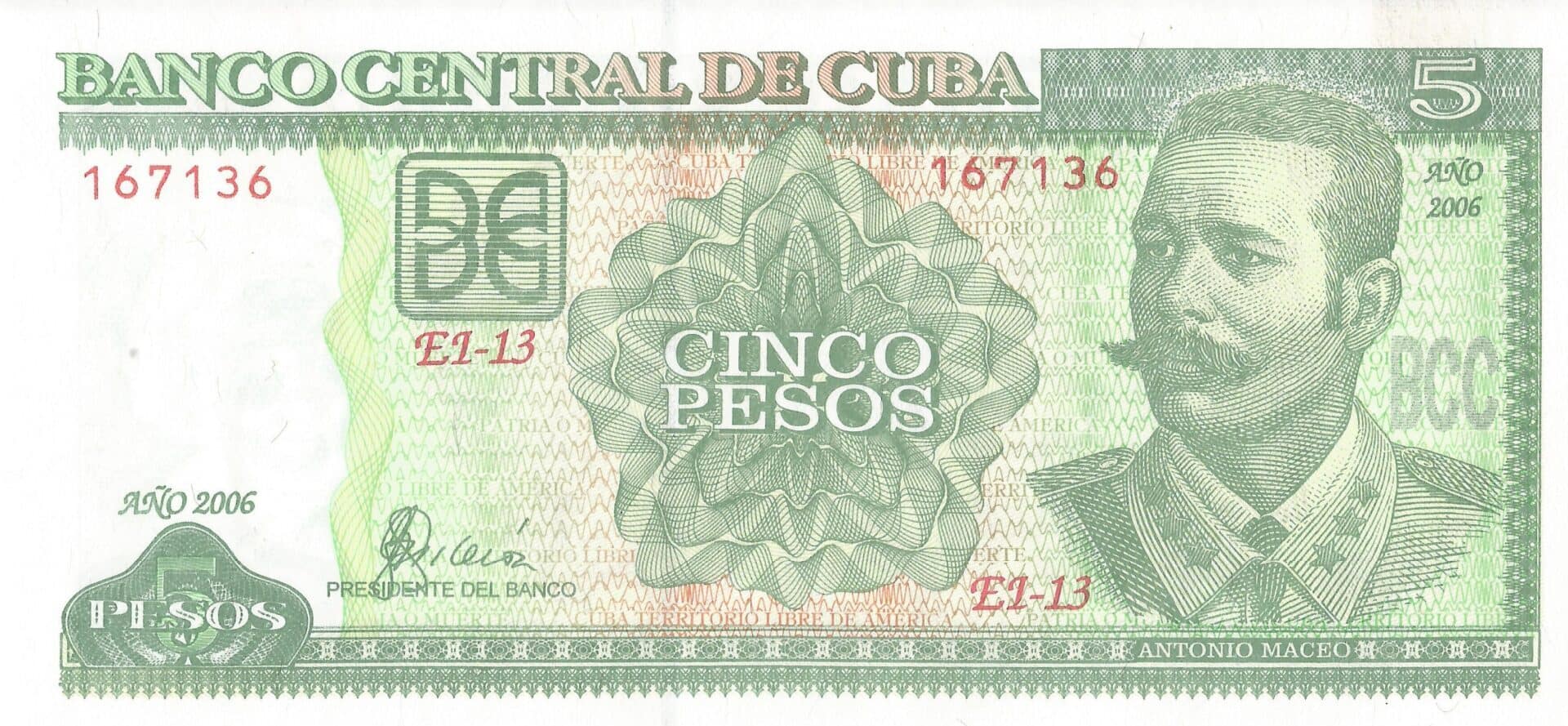 Pesos Cubanos 37 Pick 116i Anverso e1721681058505