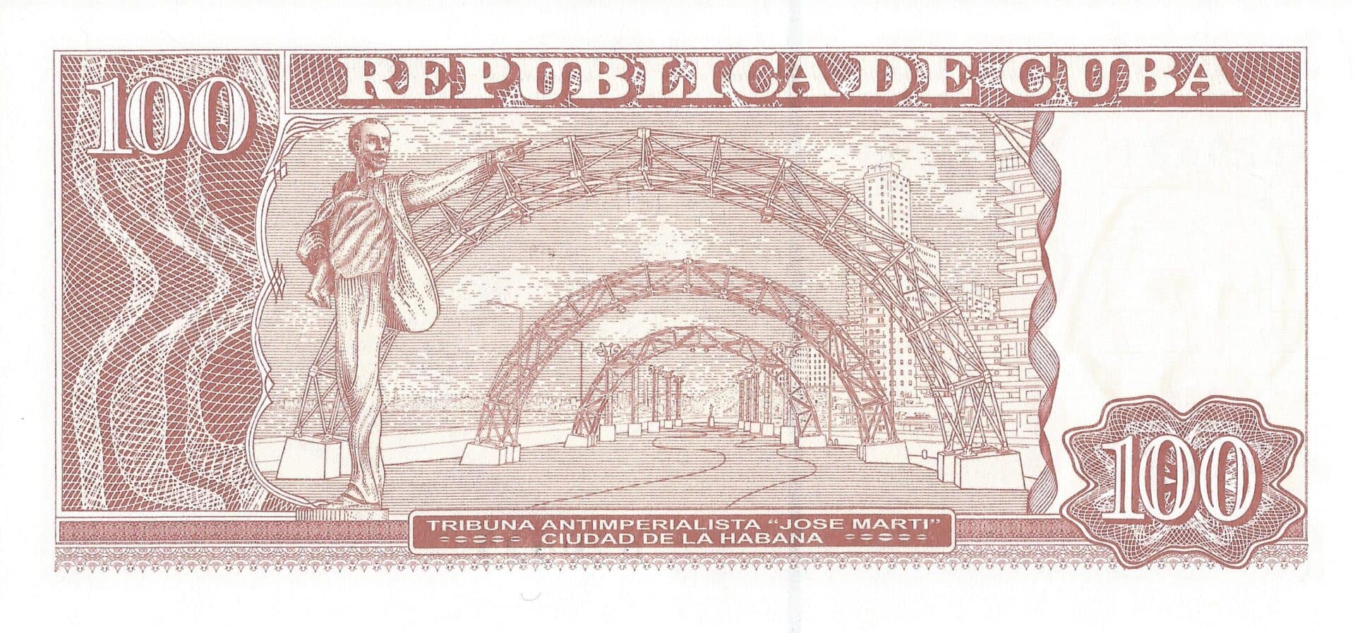 Pesos Cubanos 54 Pick Nuevo 129p Reverso