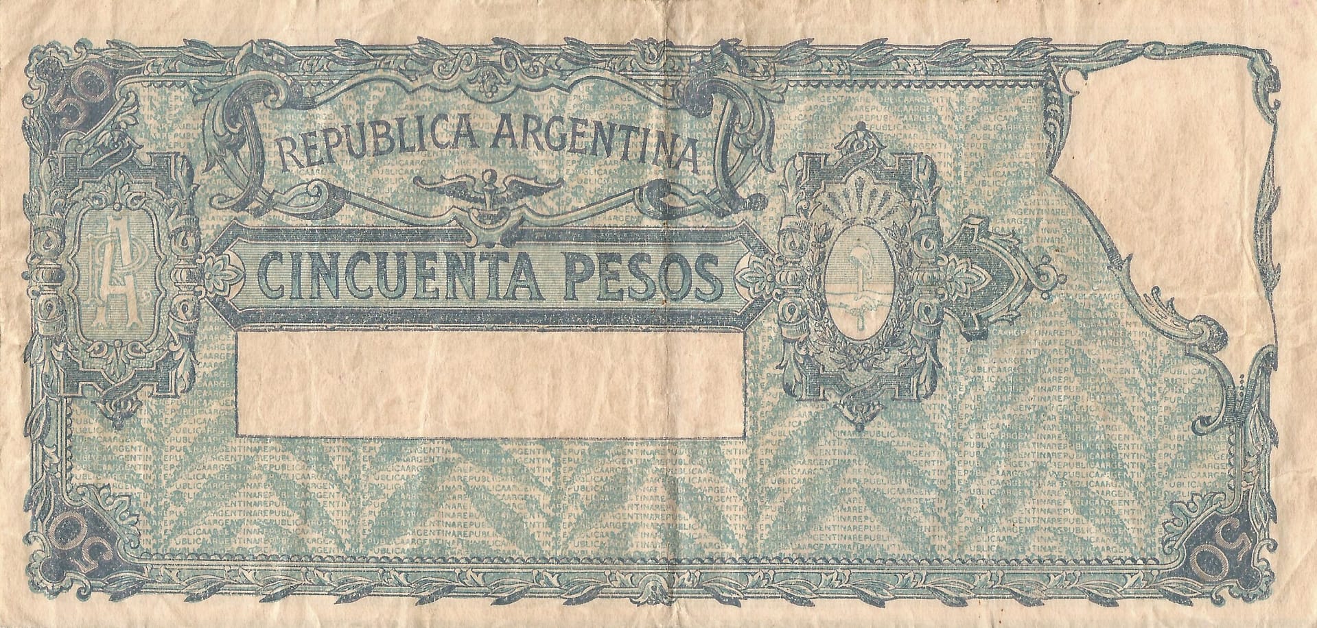 9-Banco Central Progreso (1935-1959) 71 Col 435c Reverso scaled