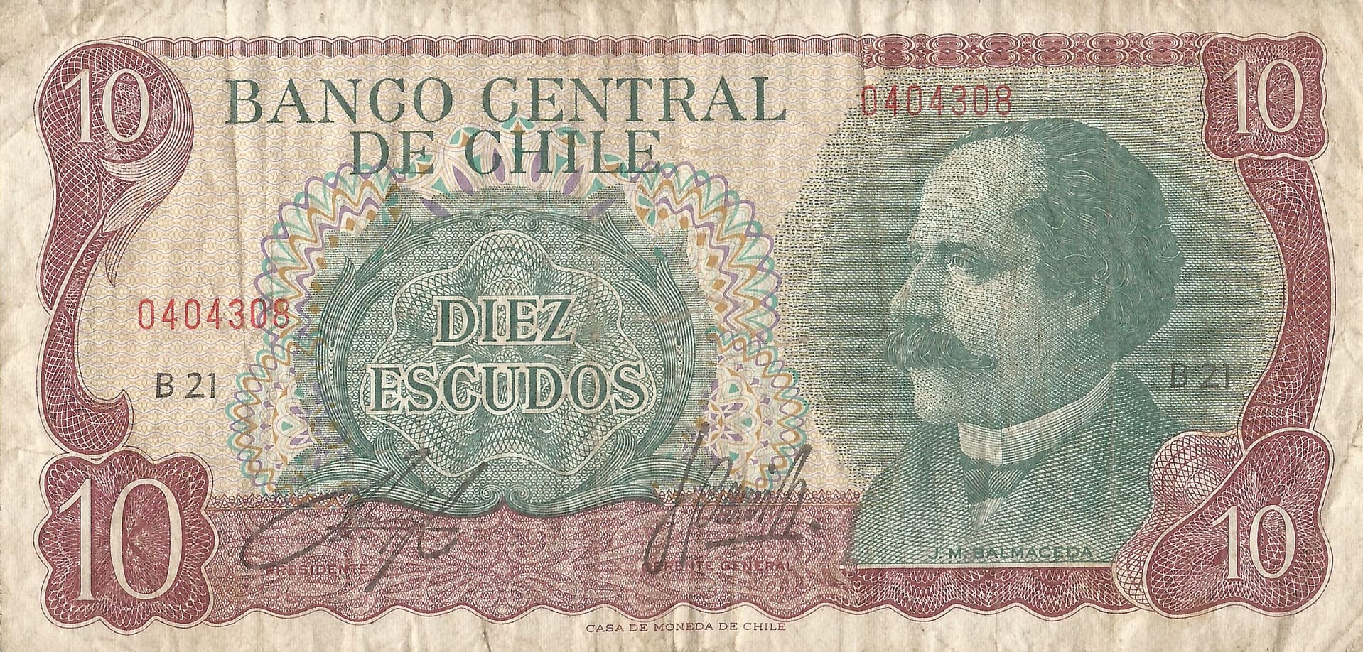 Chile 55 Pick 142А Anverso scaled