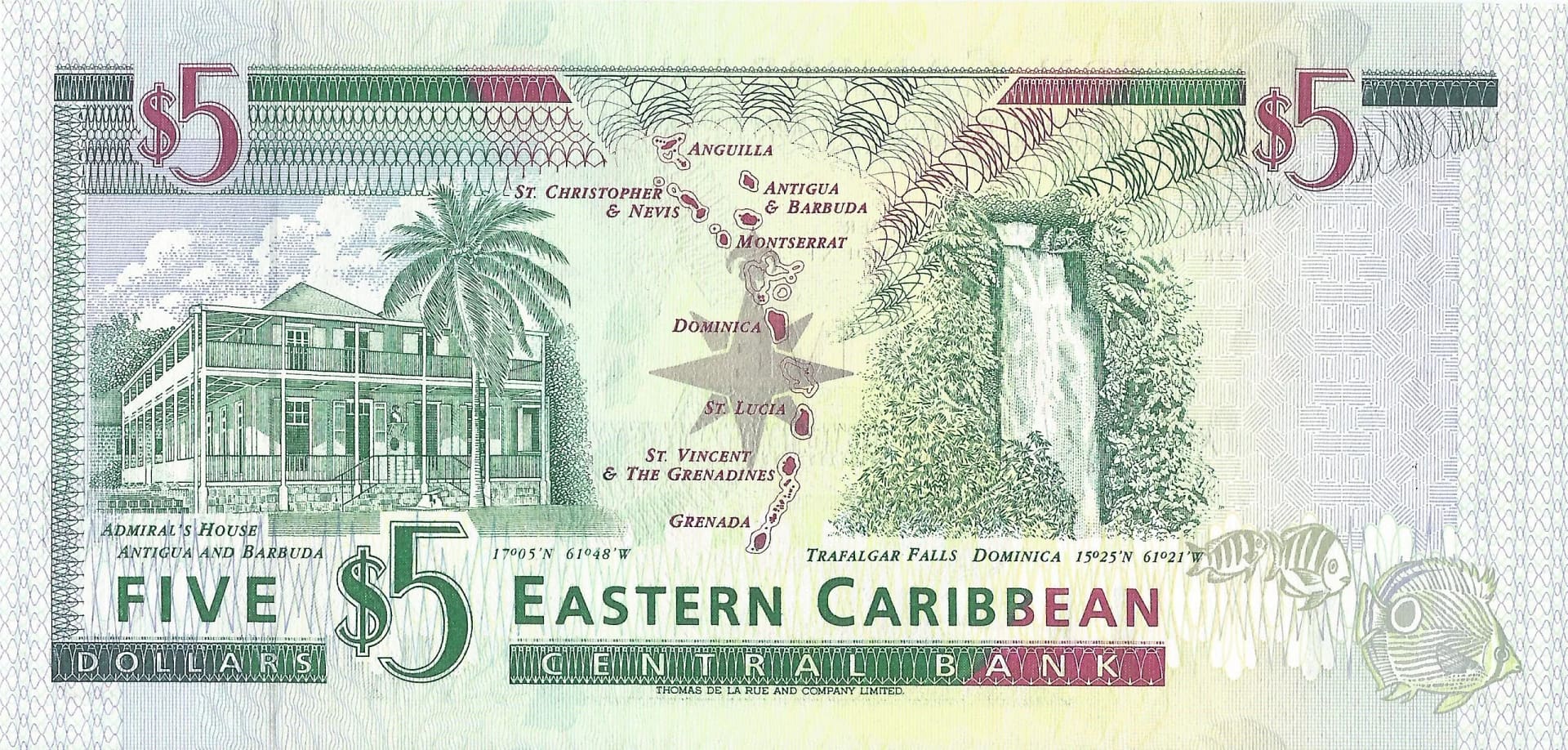 Estados del Caribe Oriental - San Cristóbal 6 Pick 31k Reverso scaled jpg