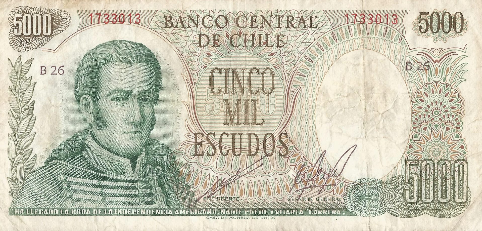 Chile 63 Pick 147b.1 Anverso scaled