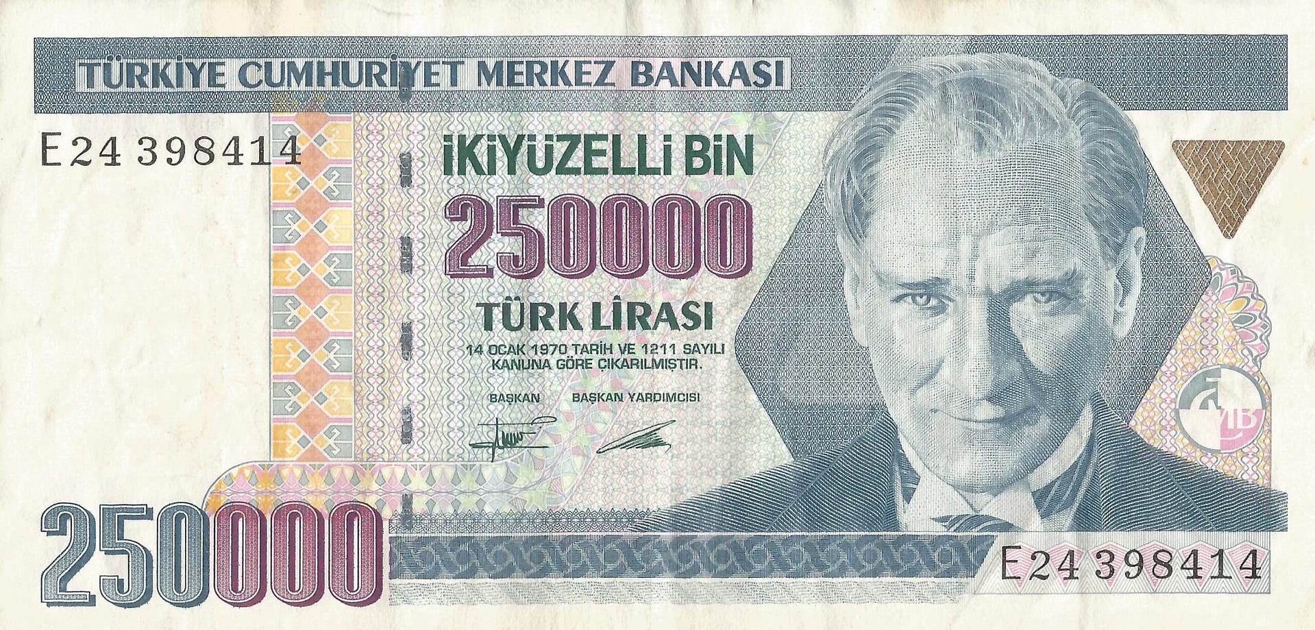 Turquía 39 Pick 207a.2 Anverso scaled