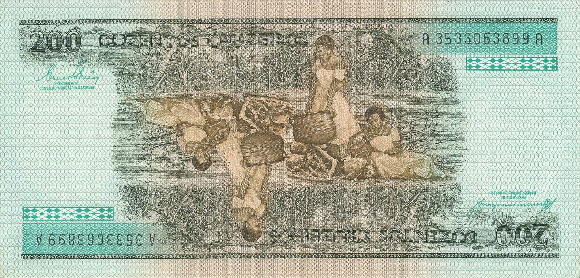 Brasil 106 Pick 199b Reverso