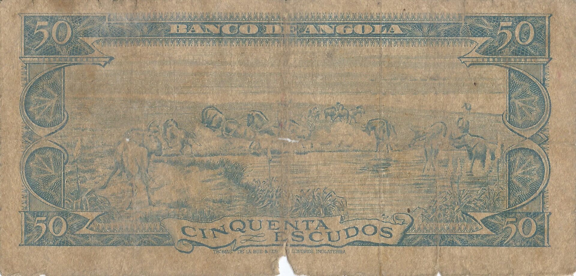 Angola 5 Pick 93 Reverso