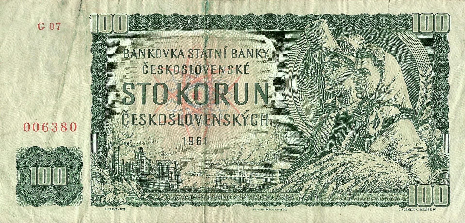 Checoslovaquia 29 Checoslovaquia Pick 91b Anverso scaled e1677252041930