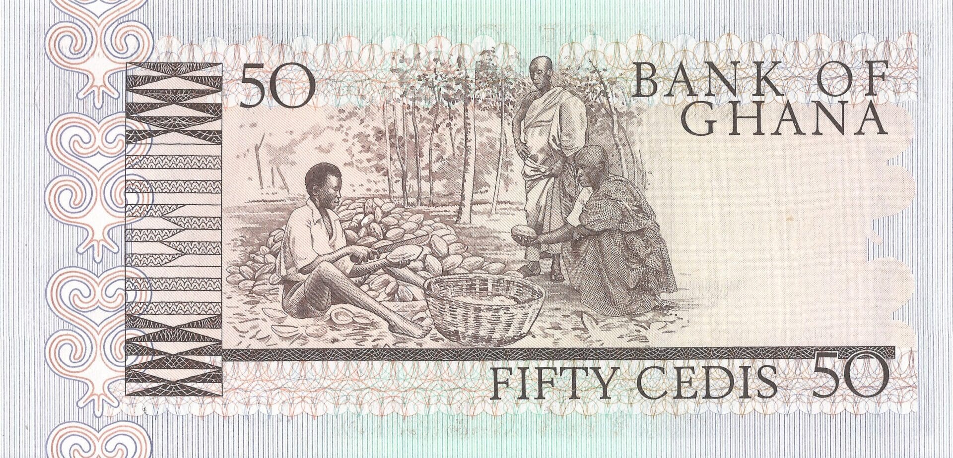 Ghana 16 Pick 22b Reverso