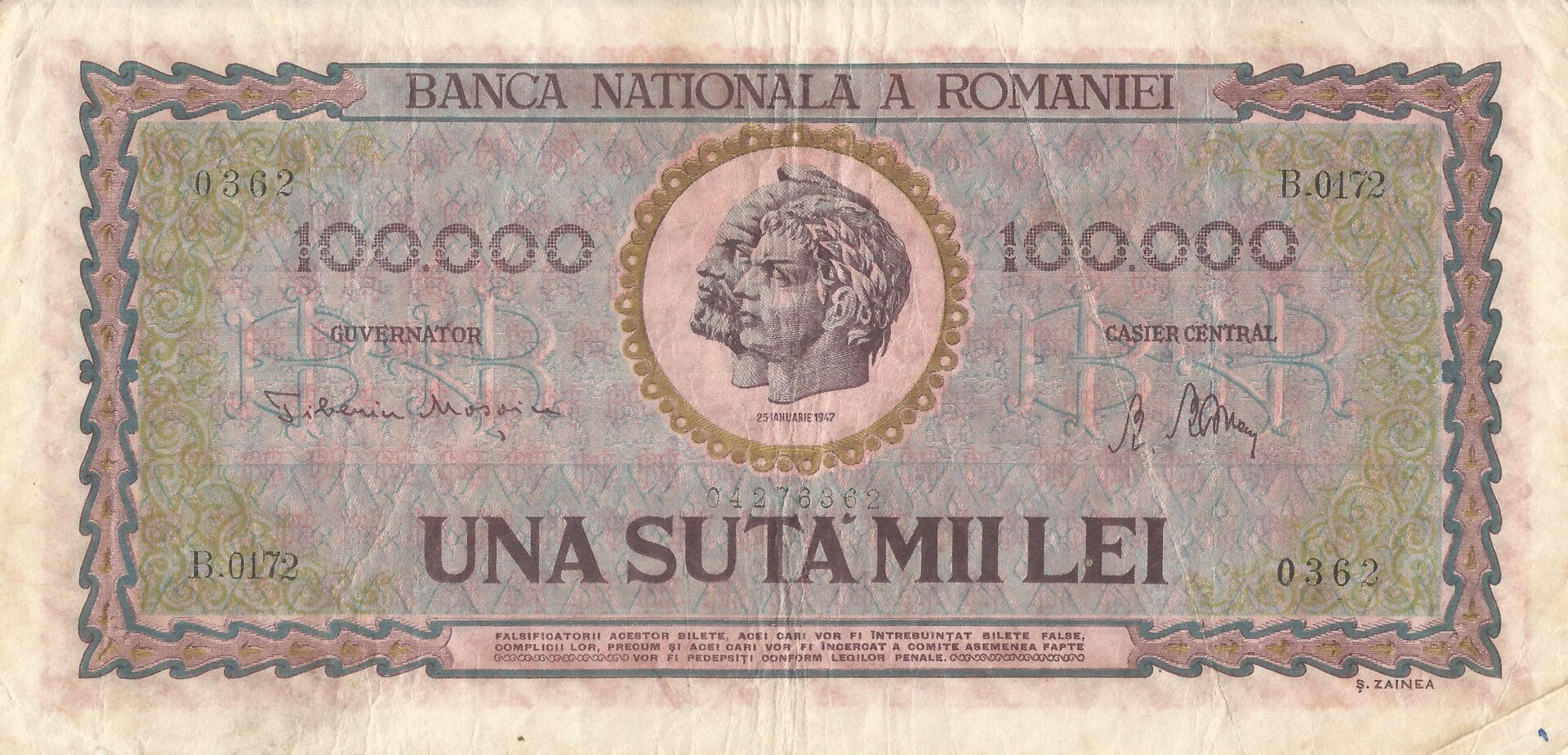 Rumania 15 Pick 59 Anverso