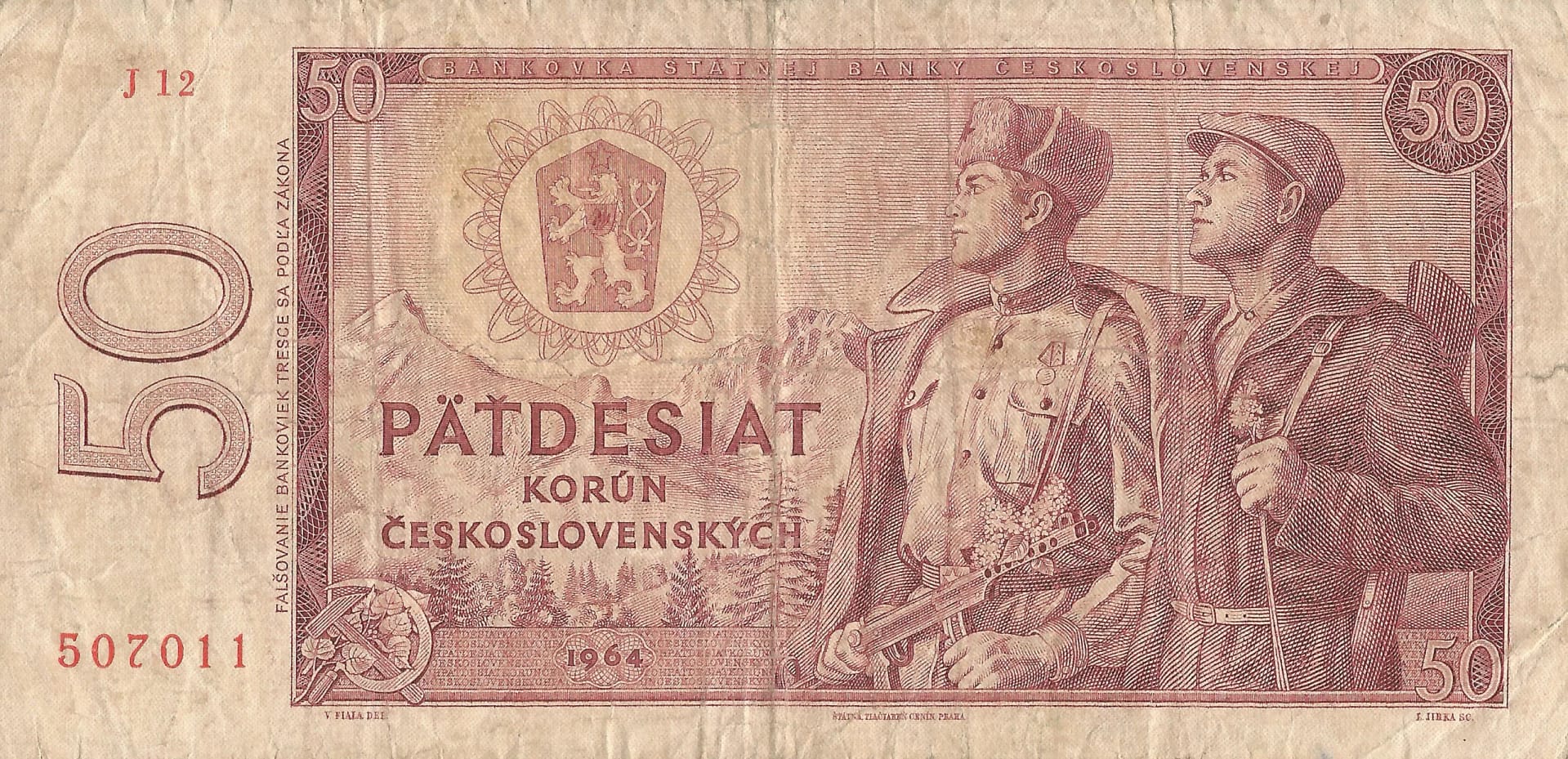 Checoslovaquia 27 Pick 90c Anverso scaled