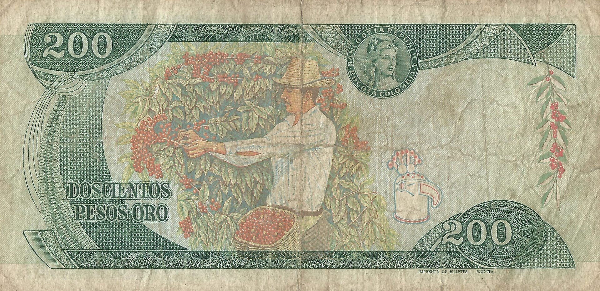 Colombia 34 Pick 427a Reverso scaled