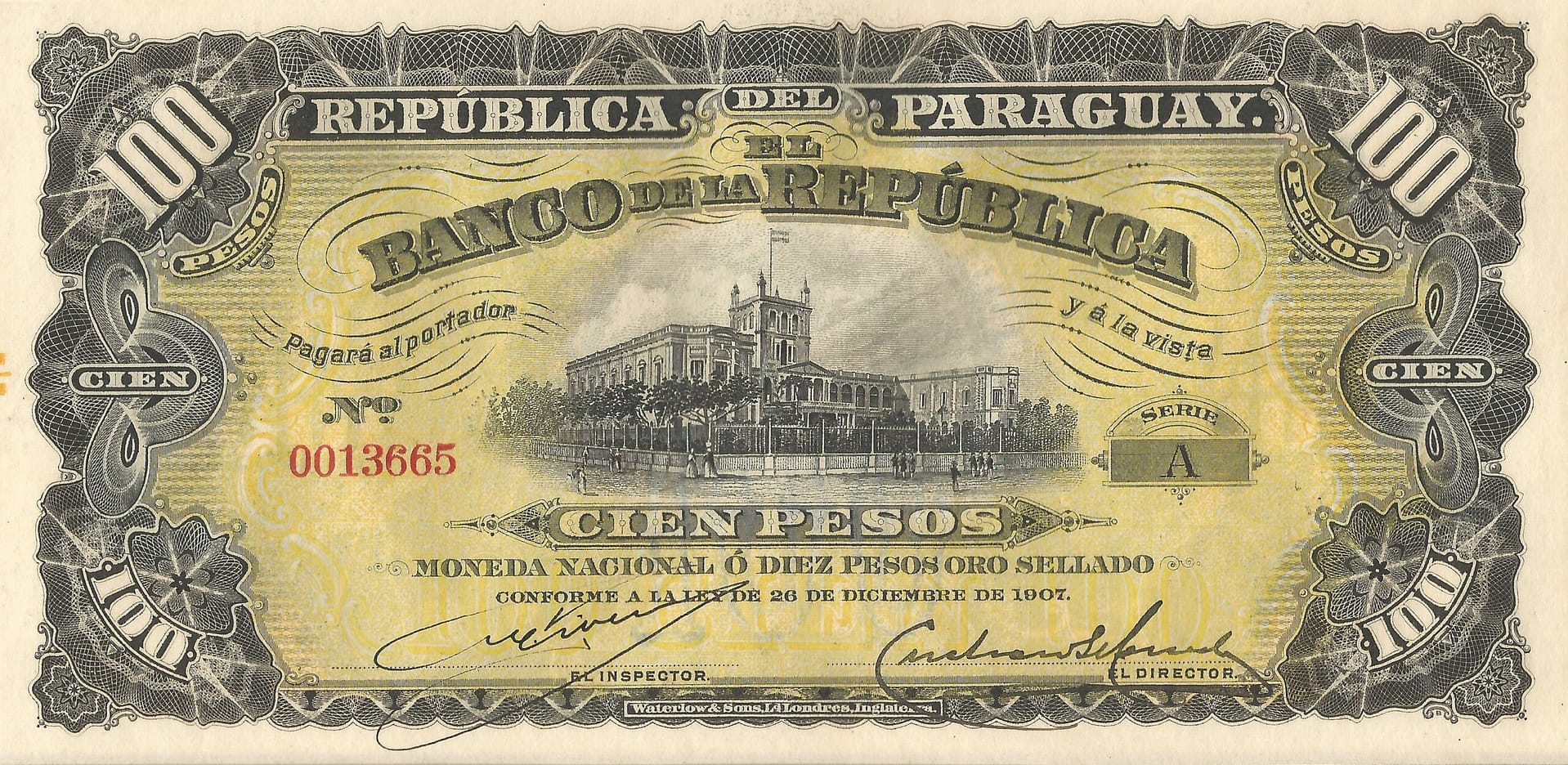 Paraguay 17 Pick 159a.3 Anverso scaled