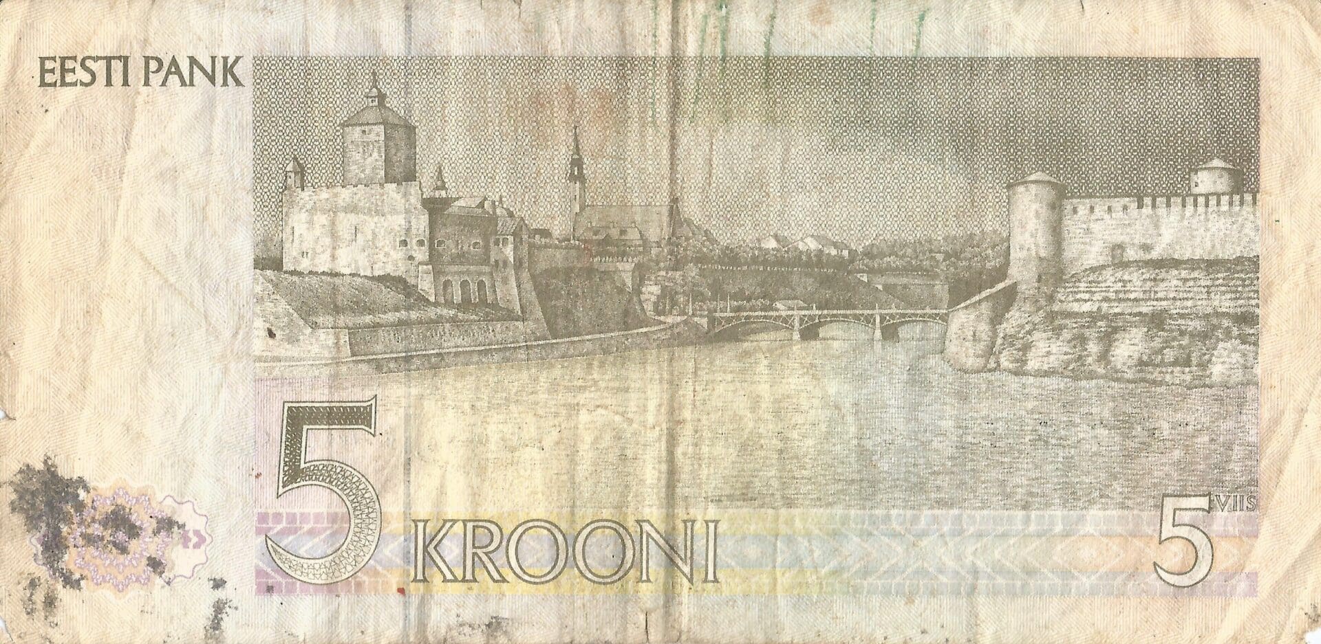 Estonia 10 Pick 71b estonia Reverso