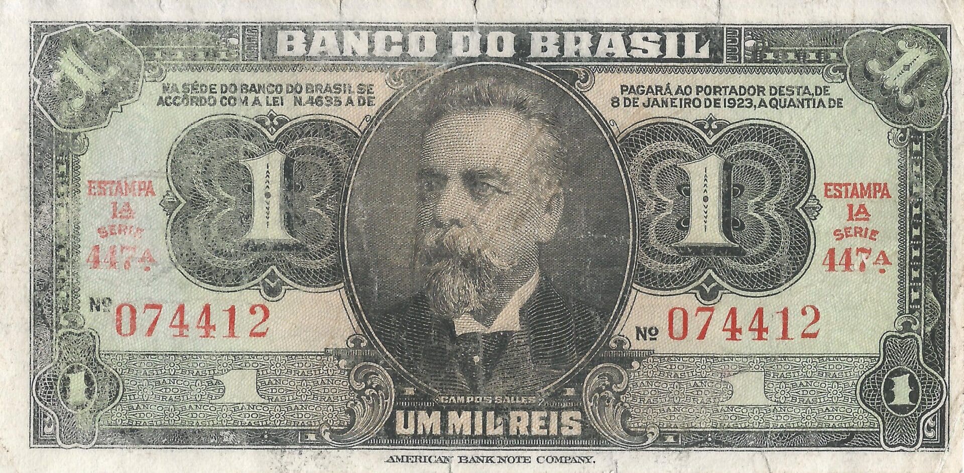 Brasil 9 Pick 131A Anverso