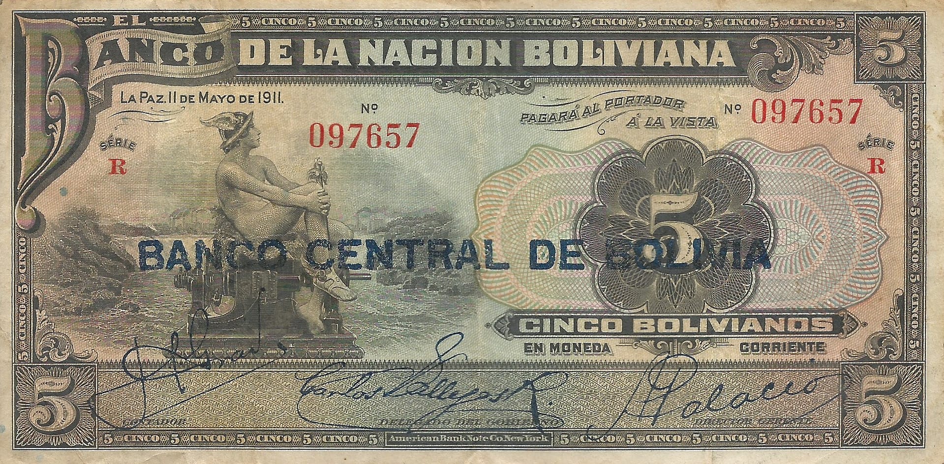 Bolivia 9 Pick 113a.3 ad