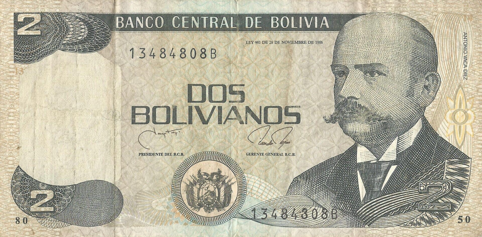 Bolivia 91 Pick 202b Anverso