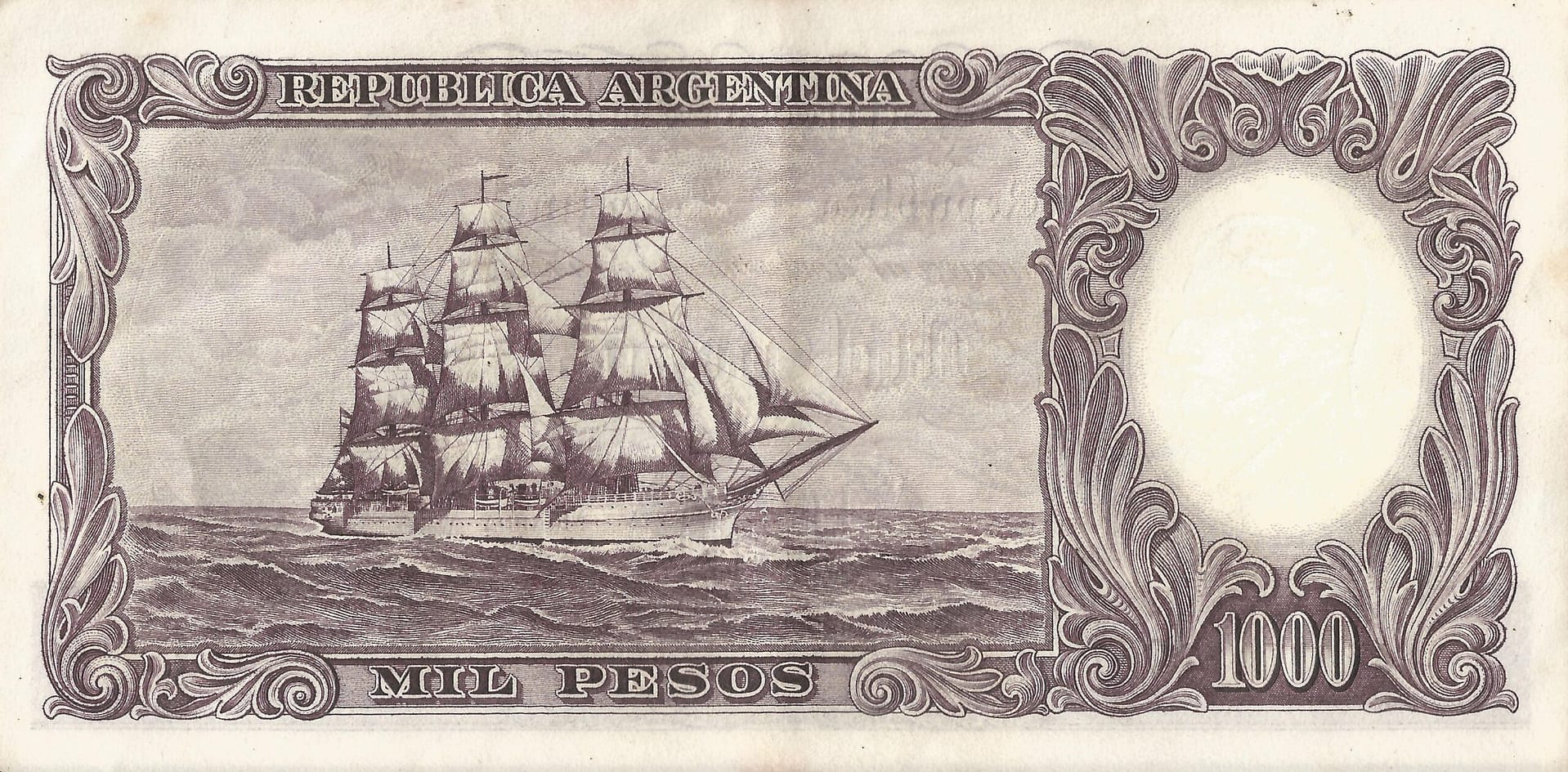 10-Banco Central San Martin - Libertad y Justicia (1942-1969) y Resellados a Pesos Ley (1969-1971) 143 Col 536a Reverso scaled