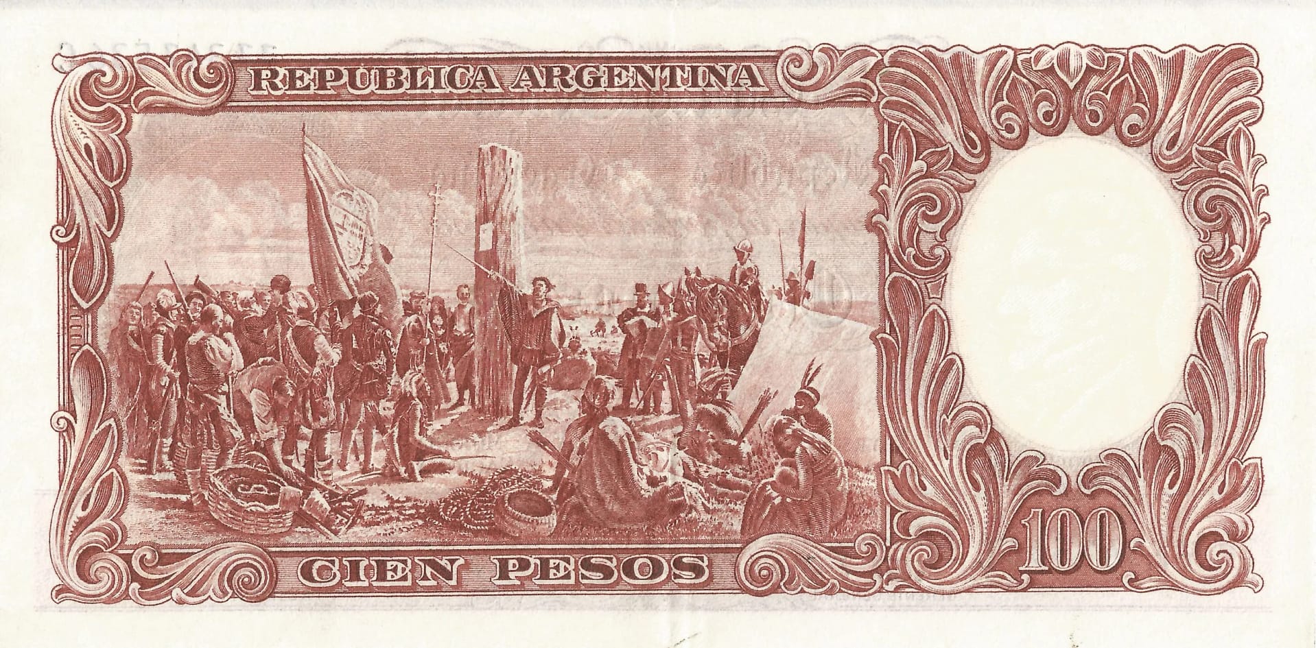 10-Banco Central San Martin - Libertad y Justicia (1942-1969) y Resellados a Pesos Ley (1969-1971) 88 Col 499a Reverso scaled