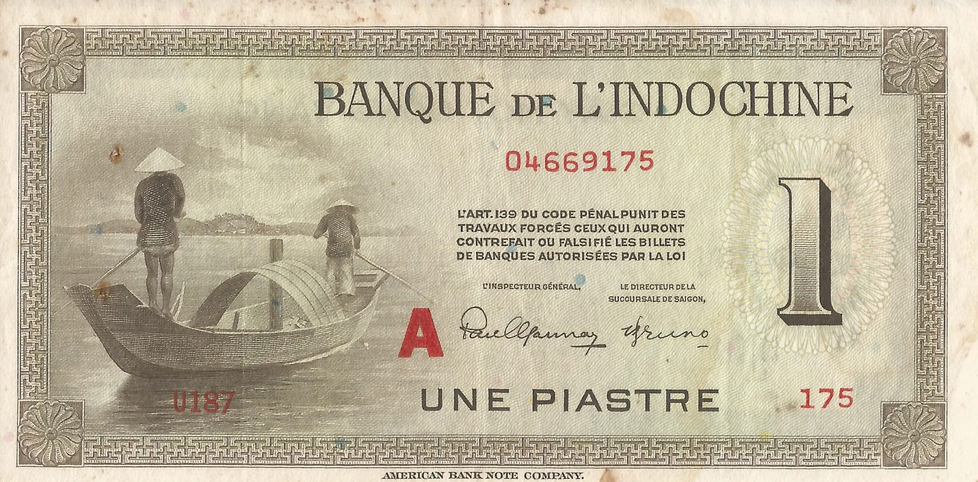 Indochina Francesa 10 Pick 76b.1a Anverso scaled