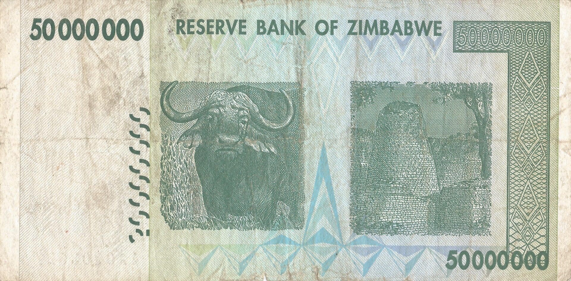 Zimbabue 38 Pick 79a Reverso