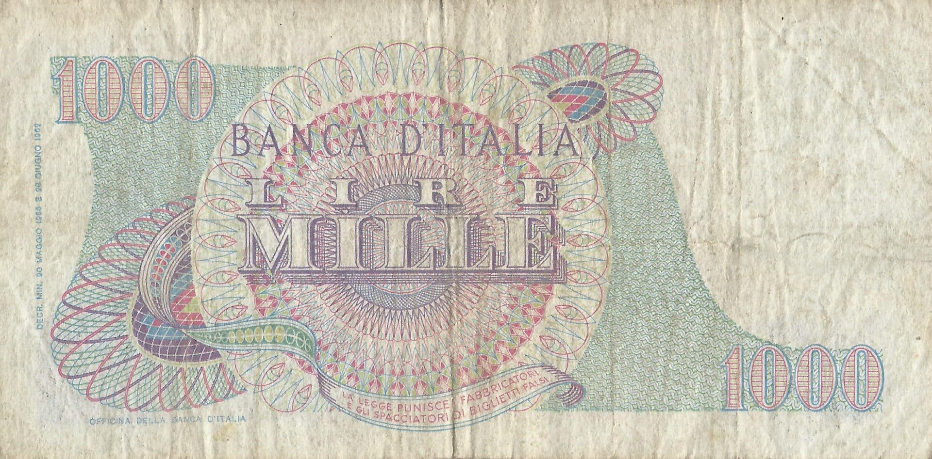 Italia 52 Pick 96d Reverso