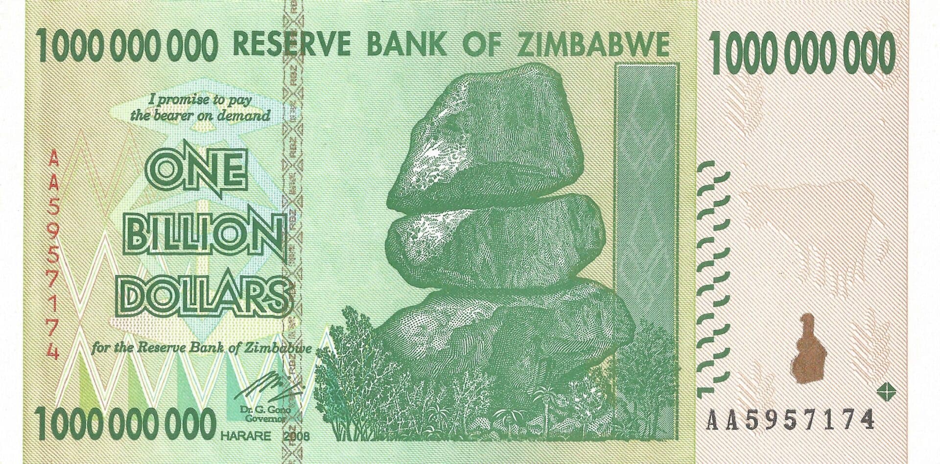 Zimbabue 41 Pick 83a Anverso