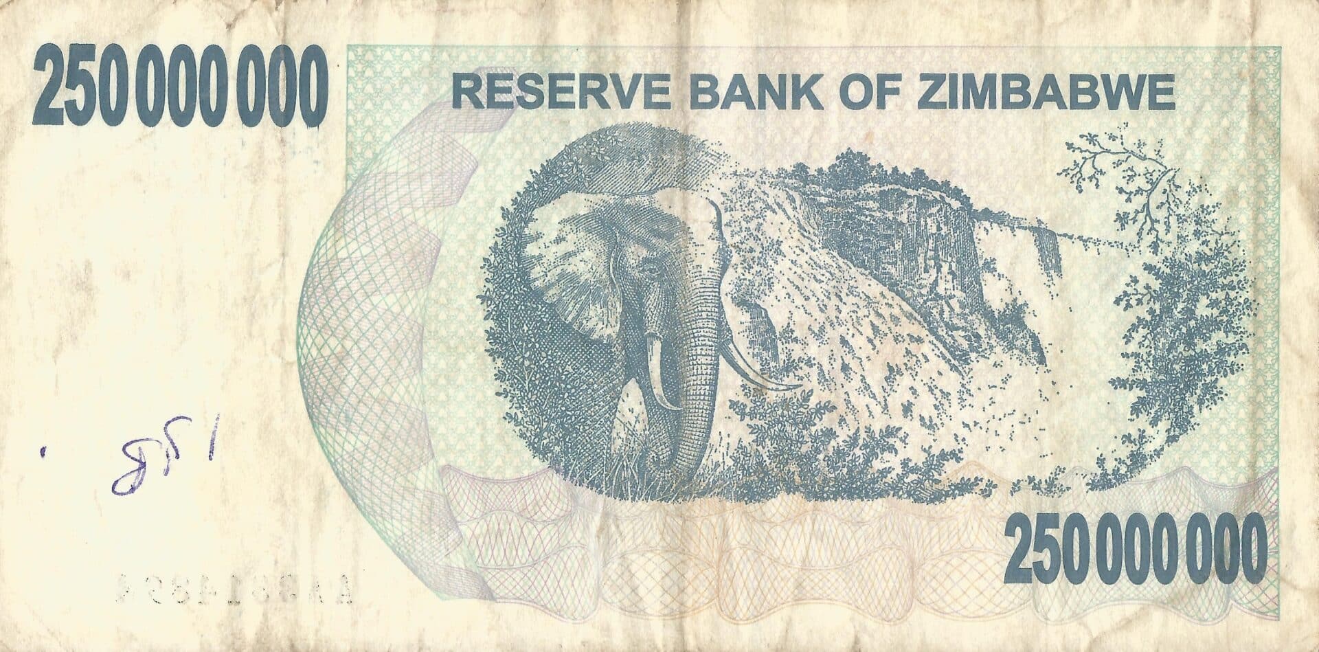 Zimbabue 24 Pick 59 zimb Reverso