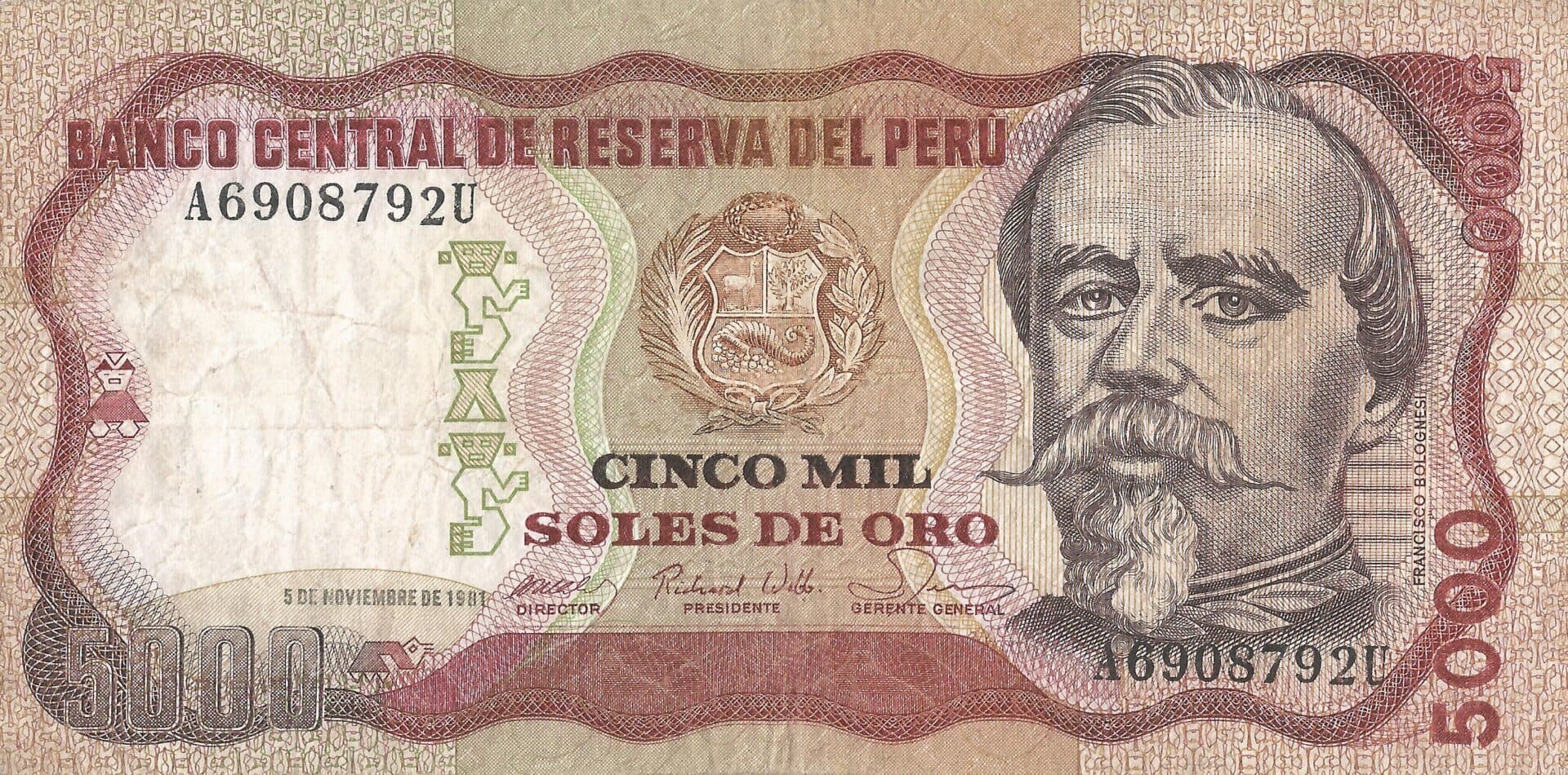 Perú 53 Pick 123a Anverso