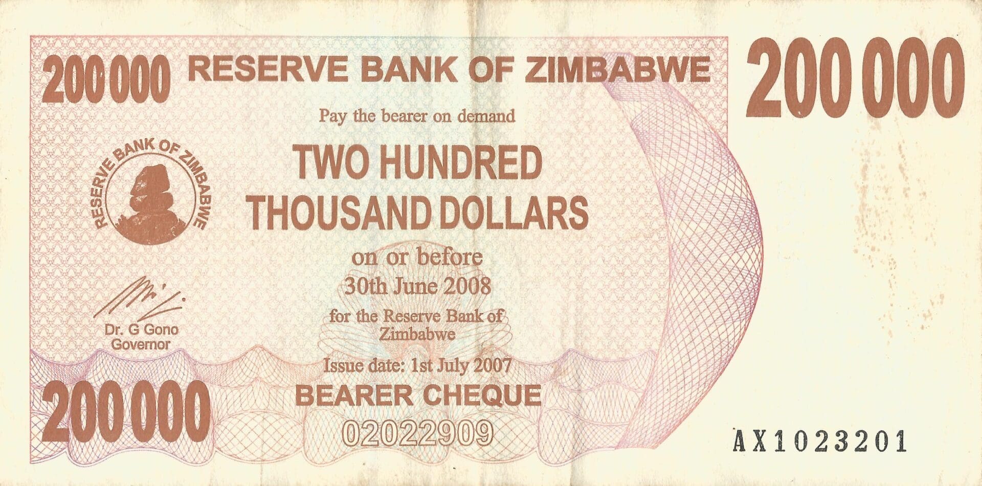 Zimbabue 17 Pick 49 Anverso