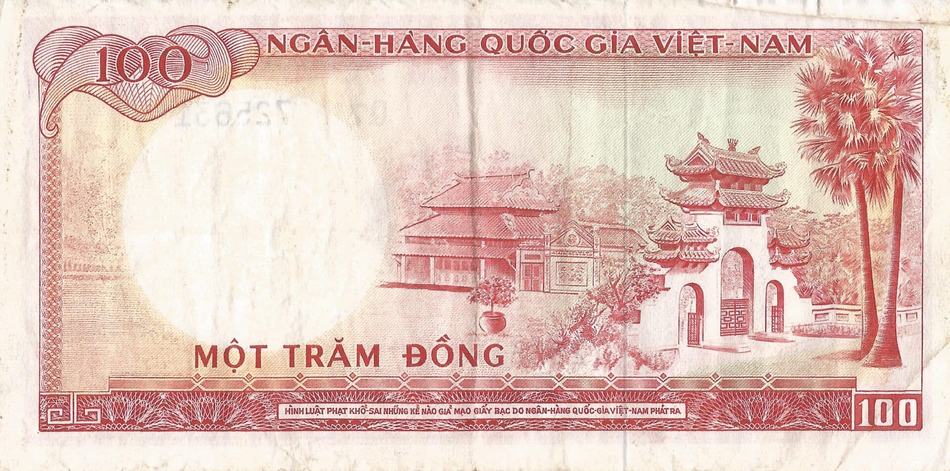 Vietnam del Sur 20 Pick 19b Reverso