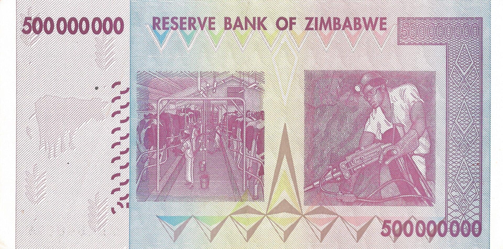 Zimbabue 40 Pick 82a Reverso