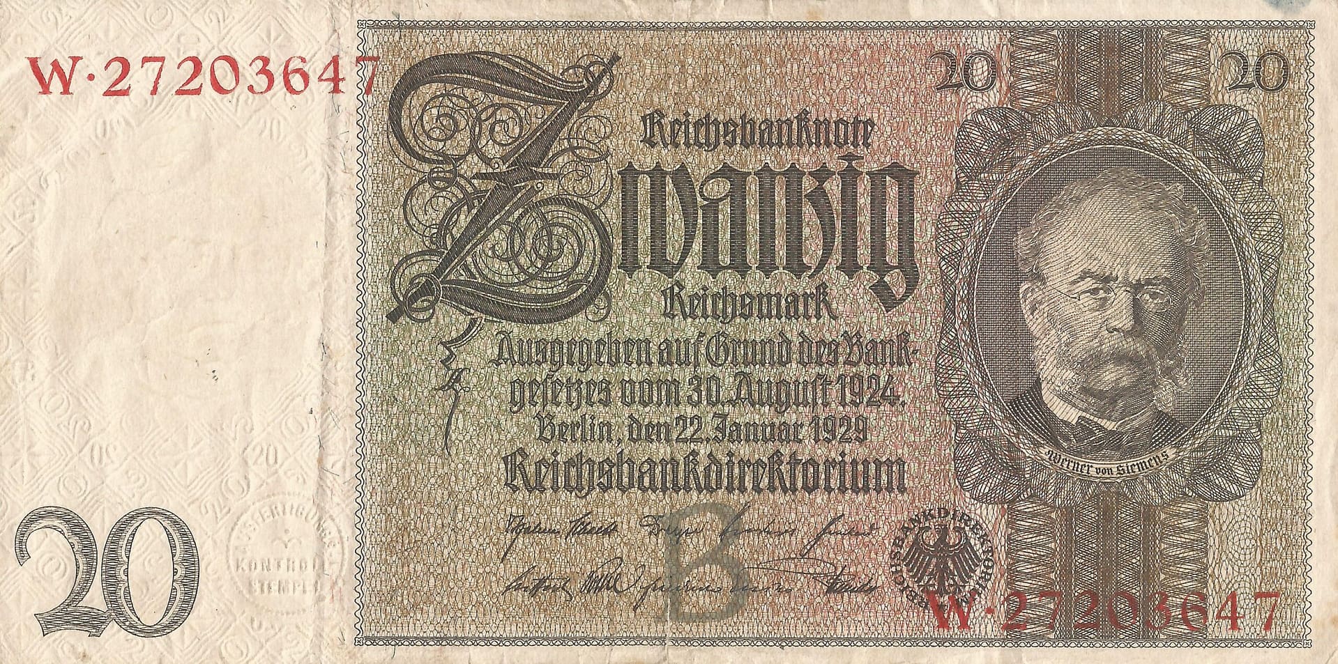 5-Reichsmark (1924-1948) 3 Pick 181a 1 Anverso scaled