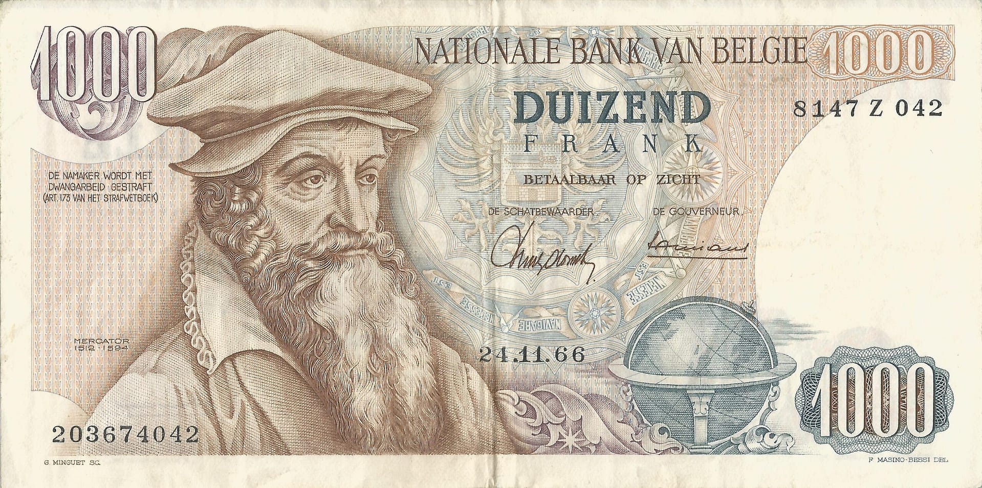 Bélgica 23 Pick 136a Anverso scaled