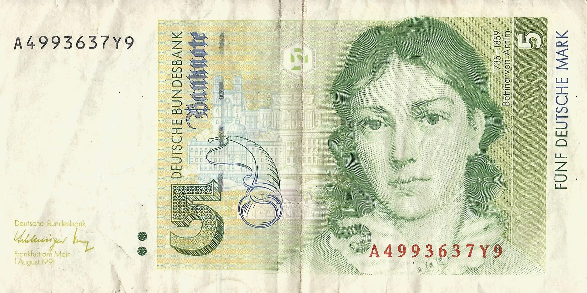 8-Alemania República Federal (1949-1990) 9 Pick 37a Anverso 1 scaled