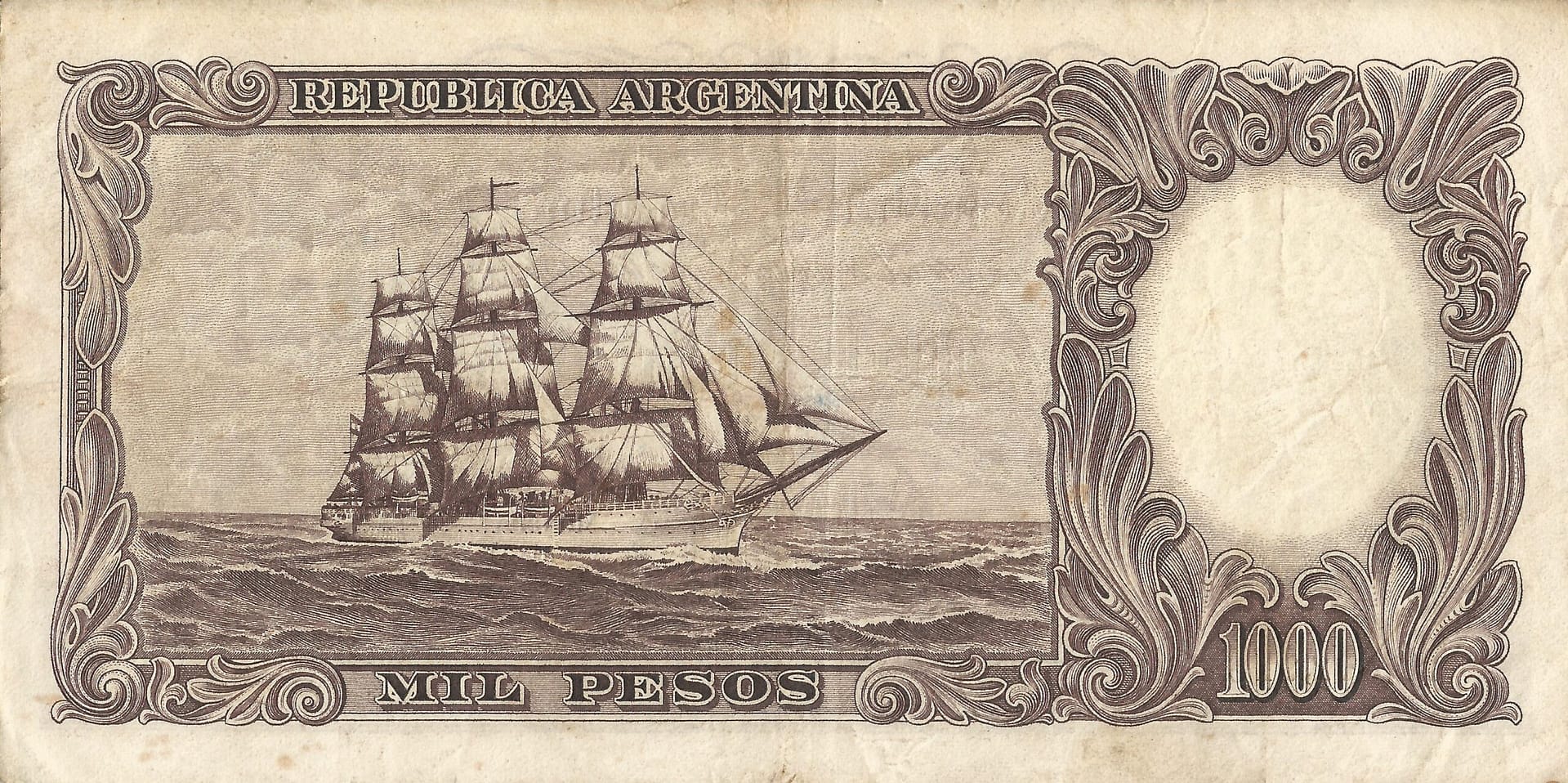 10-Banco Central San Martin - Libertad y Justicia (1942-1969) y Resellados a Pesos Ley (1969-1971) 135 Col 531a Reverso scaled
