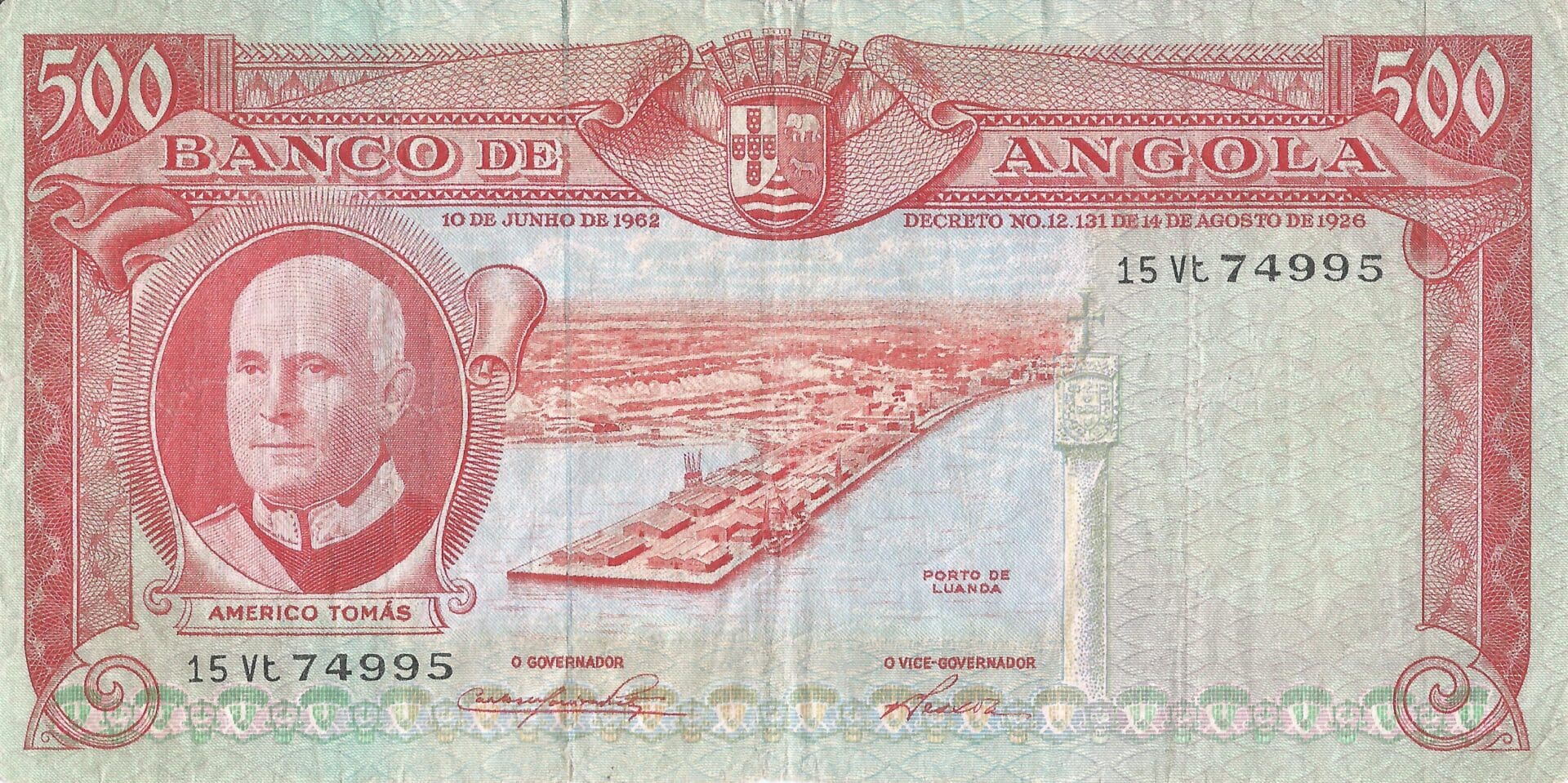 Angola 6 Pick 95 Anverso