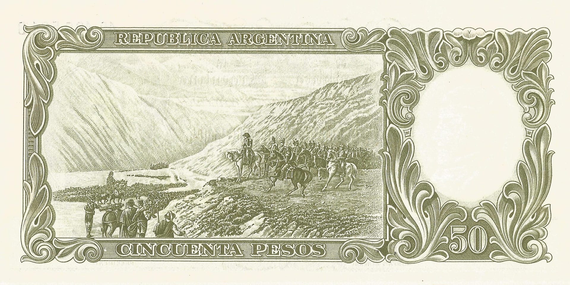 10-Banco Central San Martin - Libertad y Justicia (1942-1969) y Resellados a Pesos Ley (1969-1971) 72 Col 486b Reverso scaled
