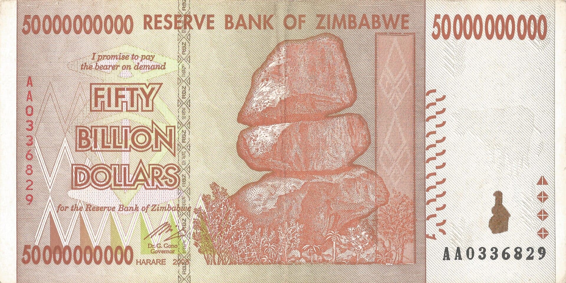 Zimbabue 43 Pick 87a Anverso