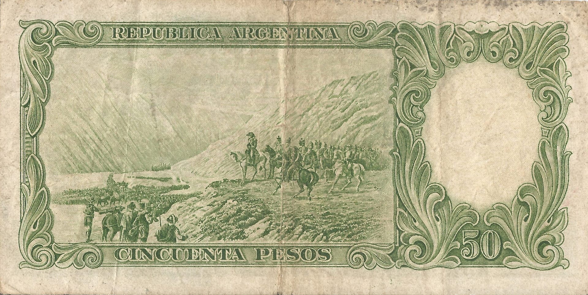 10-Banco Central San Martin - Libertad y Justicia (1942-1969) y Resellados a Pesos Ley (1969-1971) 63 Col 481b Reverso scaled