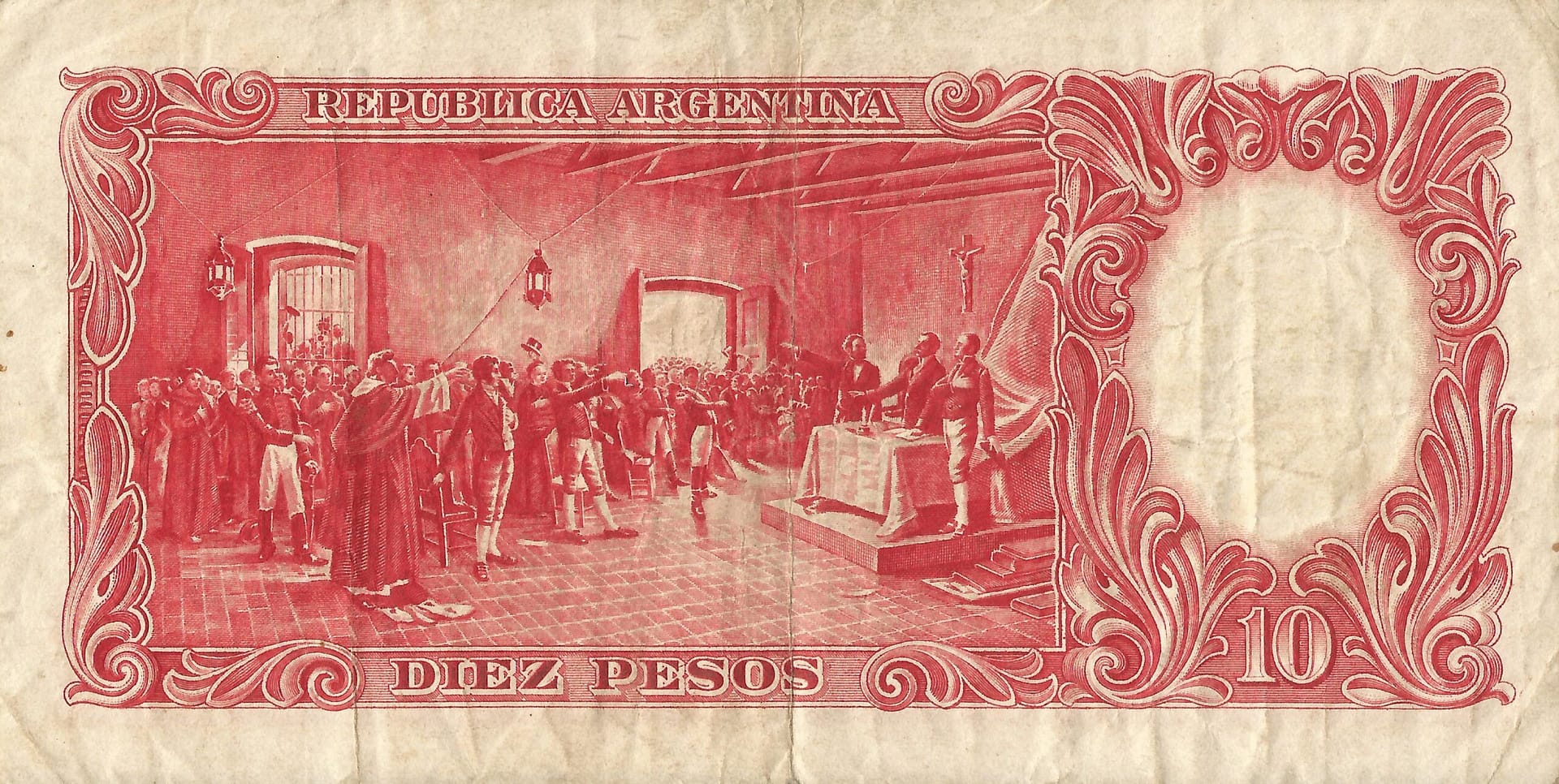 10-Banco Central San Martin - Libertad y Justicia (1942-1969) y Resellados a Pesos Ley (1969-1971) 37 Col 457b Reverso scaled