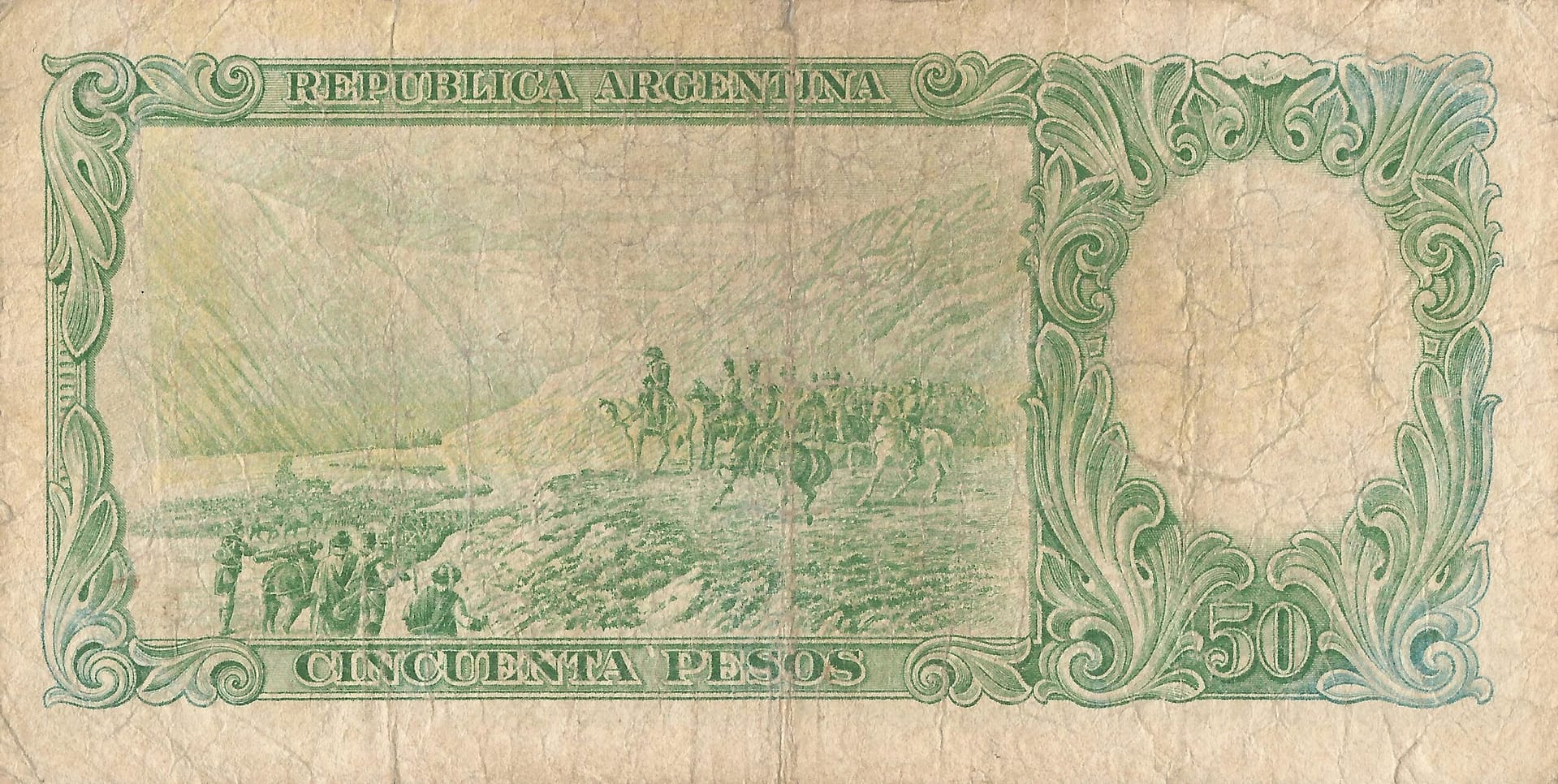 10-Banco Central San Martin - Libertad y Justicia (1942-1969) y Resellados a Pesos Ley (1969-1971) 55 Col 474b Reverso scaled