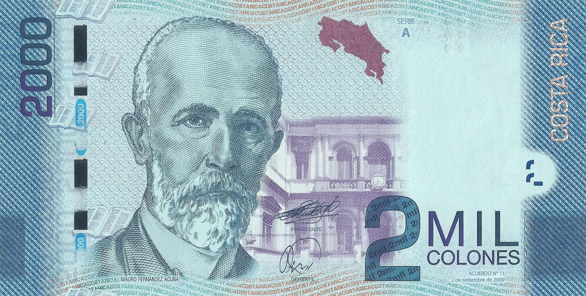 Costa Rica 36 Costa Rica Pick 275a Anverso scaled