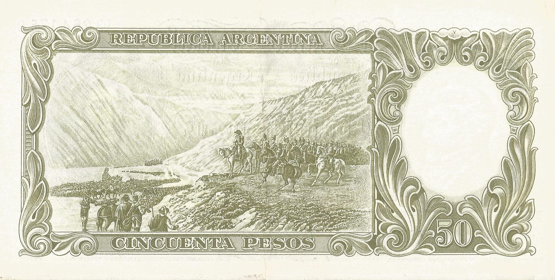 10-Banco Central San Martin - Libertad y Justicia (1942-1969) y Resellados a Pesos Ley (1969-1971) 69 Col 485b Reverso scaled