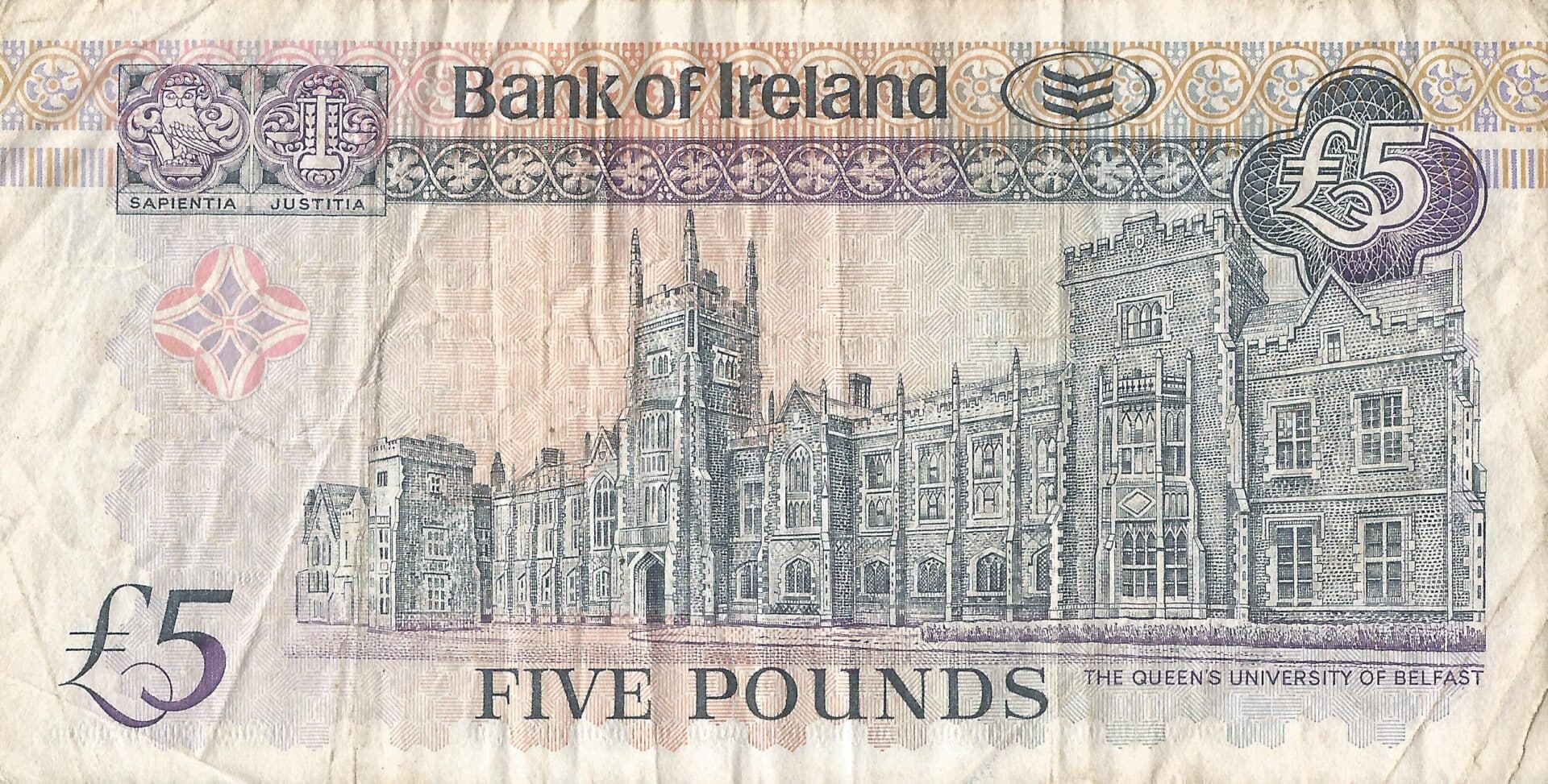 Irlanda del Norte 6 Pick 79a Reverso