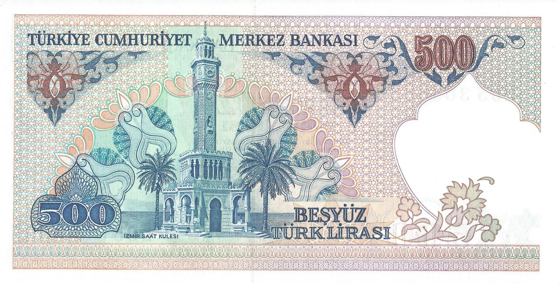 Turquía 26 Pick 195a.2.2 Reverso